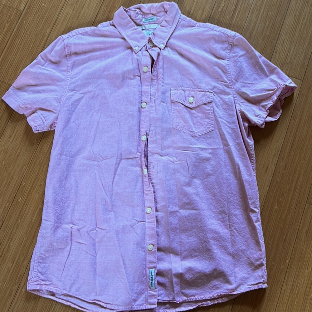 Mens American Eagle Light Pink Button Down